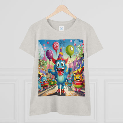 Monster Parade Madness Women's Midweight Cotton Tee