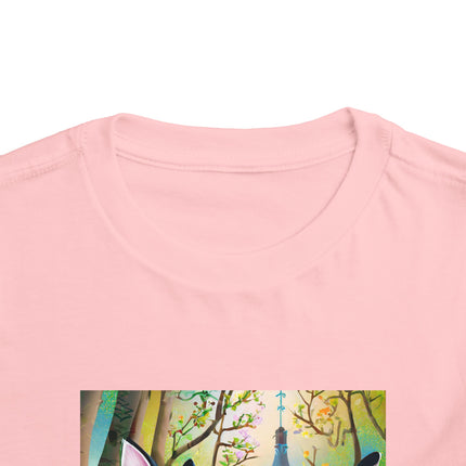 Fairy Animals Writing Wishes Toddler Short Sleeve Tee