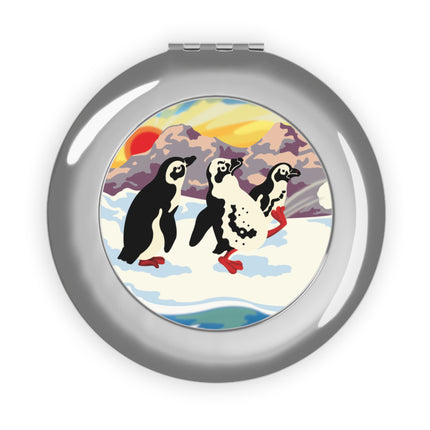 Snowball Shenanigans Compact Travel Mirror