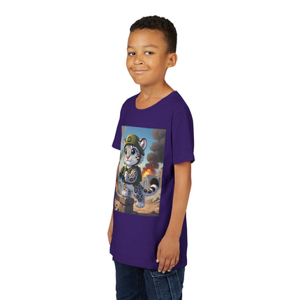 Snow Leopard Lookout Youth Short Sleeve Tee