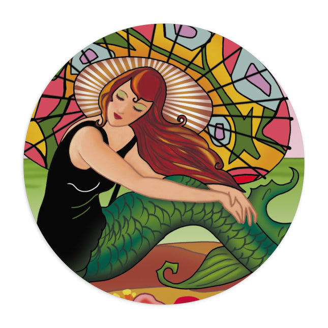 Siren Serenade  by Carlo Chiostri Mouse Pad, Round and Rectangle