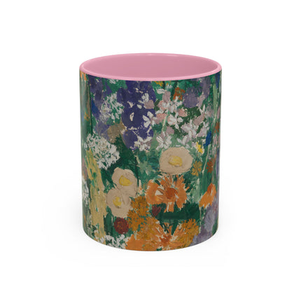 Flowers on the Mountain by August Babberger Colorful Mugs (11oz, 15oz)