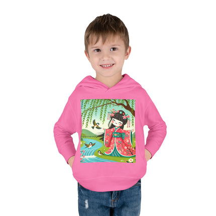 Sparrow Dance Geisha Fairy Toddler Pullover Fleece Hoodie