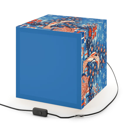 🎋❄️ The Winter Lantern Celebration Light Cube Lamp – Elegant Asian Christmas Fantasy
