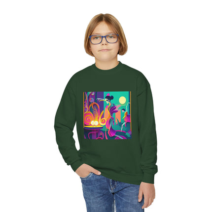Dance of the Skeleton Ballerinas Youth Crewneck Sweatshirt