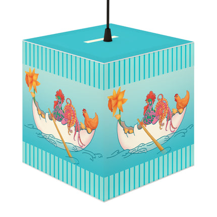 A Rooster's Seafaring Adventure Light Cube Lamp