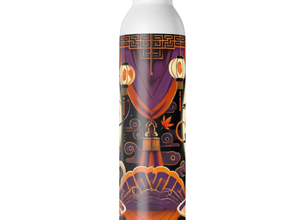Theatrical Halloween Kabuki Mice on Teacup  Slim Water Bottle