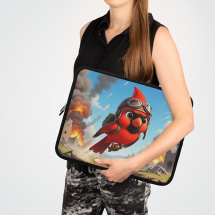 The Cardinal Dive Bomber Laptop Sleeve – Bold Flight & Fearless Adventure