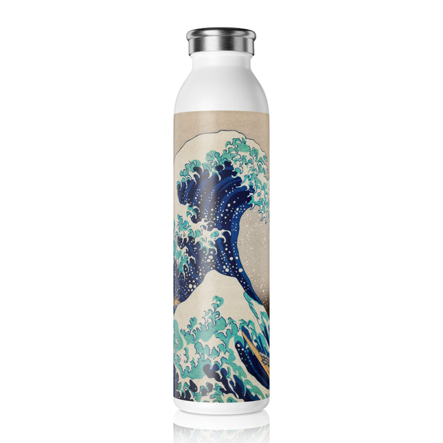 The Great Wave off Kanagawa by Katsushika Hokusai Slim Water Bottle