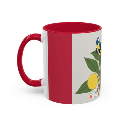 Blue Tit & Butterfly Colorful Mugs – Spring Harmony & Delicate Beauty