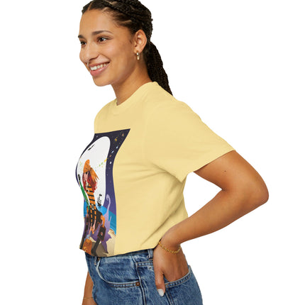 Moonlit Pirate Halloween Unisex Garment-Dyed T-shirt