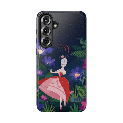 🌺✨ The Lady Of The Starlit Enchanted Garden Phone Case – Art Deco Floral Fantasy