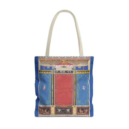 Trompe L’Oeil Designer Tote Bag – Columns, Swans and Vases (AOP)