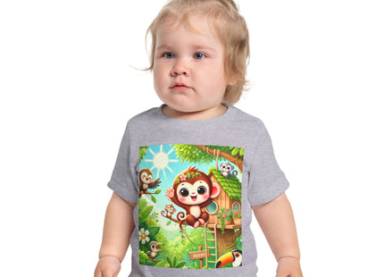 Monkey Treehouse Adventure Baby Short Sleeve T-Shirt