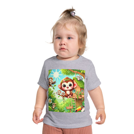 Monkey Treehouse Adventure Baby T-Shirt – Playful Jungle Fun & Everyday Comfort