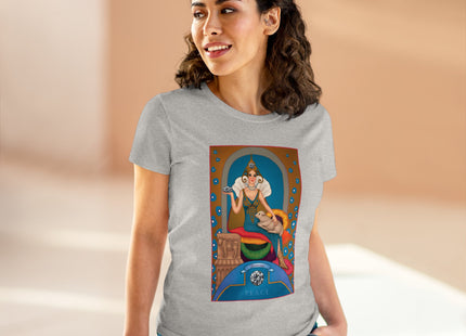 April & Diamond (from the Gem Series) by Sofia Chiostri Women's Midweight Cotton Tee