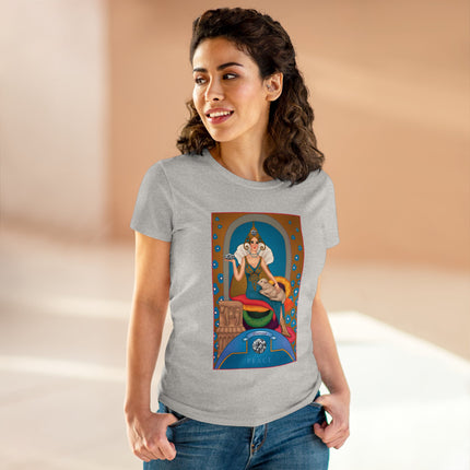April & Diamond (from the Gem Series) by Sofia Chiostri Women's Midweight Cotton Tee