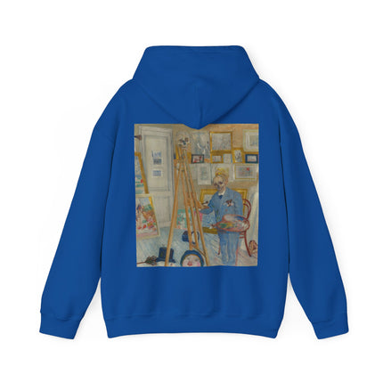 The Skeleton Painter by James Ensor Heavy Blend™ Hooded Sweatshirt
