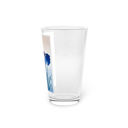 Irises by Ohara Koson Glass, 16oz