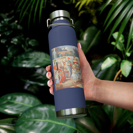 Off with her head! Off with— by Sir John Tenniel Copper Vacuum Insulated Bottle, 22oz