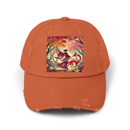 The Dragon Fairy’s Dance Unisex Distressed Cap