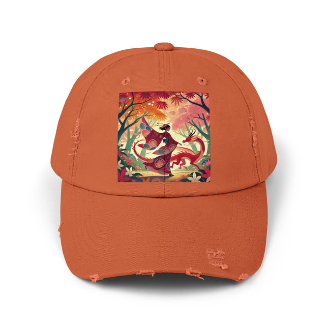 The Dragon Fairy’s Dance Unisex Distressed Cap