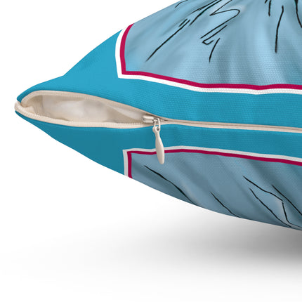 The Enchanting Painter: A Fairy's Artistic Touch Spun Polyester Square Pillow