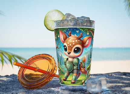 Fawn Defender Sunsplash Tumbler with Straw, 16oz