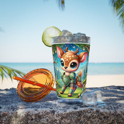 Fawn Defender Sunsplash Tumbler with Straw, 16oz