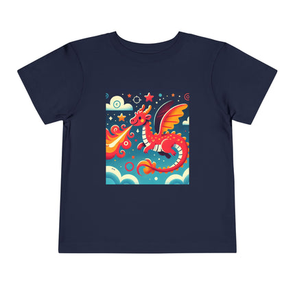 Starry Sky Dragon Toddler Short Sleeve Tee