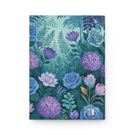 🌸🫖 The Lady Of The Secret Garden Tea Hardcover Journal – Art Deco Fashion Illustration