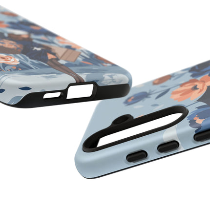☂️🌺 The Lady Of The Traveling Garden Phone Case – Art Deco Floral Adventure