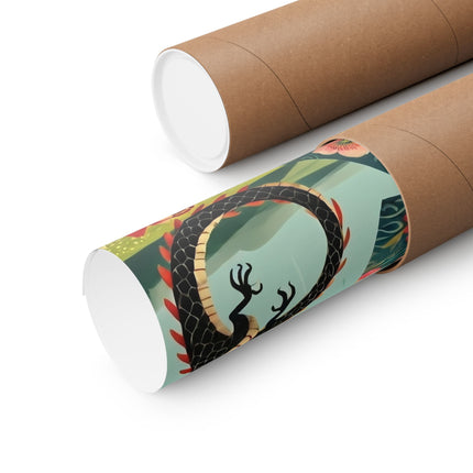 🐉🧚 The Dragon Fairy's Stride Matte Vertical Poster – Strength, Grace & Stormbound Magic