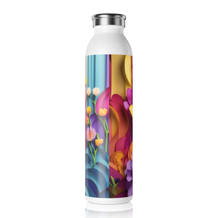 The Graceful Freesia Slim Water Bottle