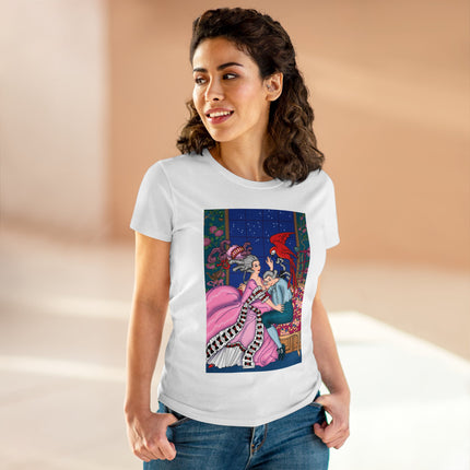 The Jealous Parrot by George Barbier Women's Midweight Cotton Tee