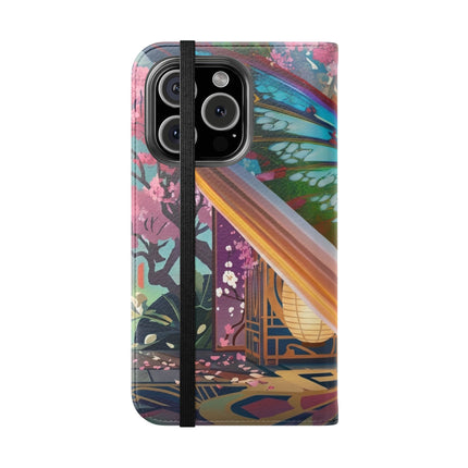 🦊🦋 Cyber Kitsune Butterfly Guardian Phone Case – Neon Magic & Digital Dreams