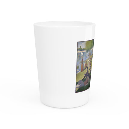 A Sunday on La Grande Jatte by Georges Seurat Ceramic Shot Glass