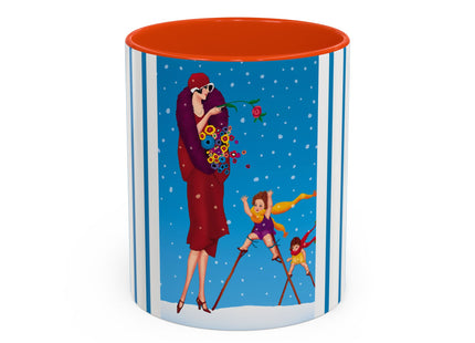Snowfall & Couture Colorful Mugs (11oz, 15oz)