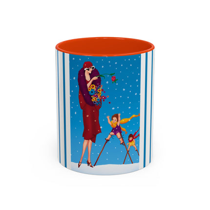 Snowfall & Couture Colorful Mugs (11oz, 15oz)