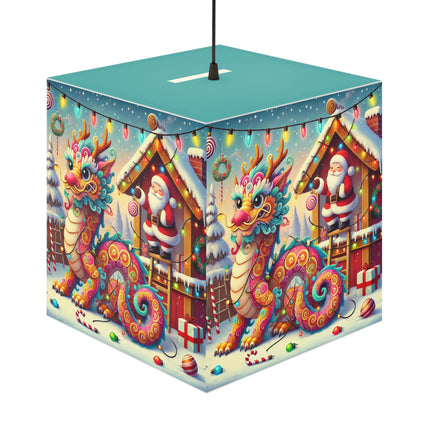 Playful Dragon's Christmas Light Cube Lamp