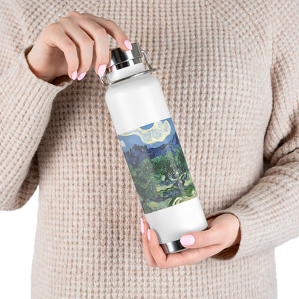 Olive Trees by Vincent Van Gogh Copper Vacuum Insulated Bottle, 22oz