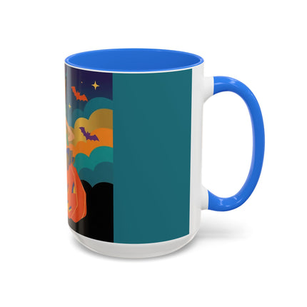 🌙🎃 The Witch Of Crescent Moon Pumpkin Colorful Mug – Colorful Halloween Charm