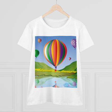 Colorful Heights Women's Midweight Cotton Tee
