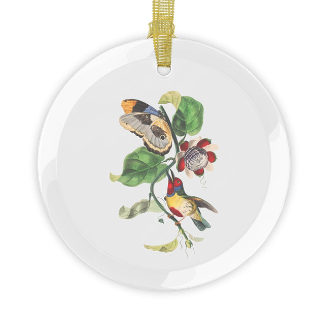 Versicolored Barbet by Paul Gervais Glass Ornament