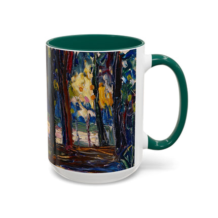 In the Park of St. Cloud by Wassily Kandinsky Colorful Mugs (11oz, 15oz)