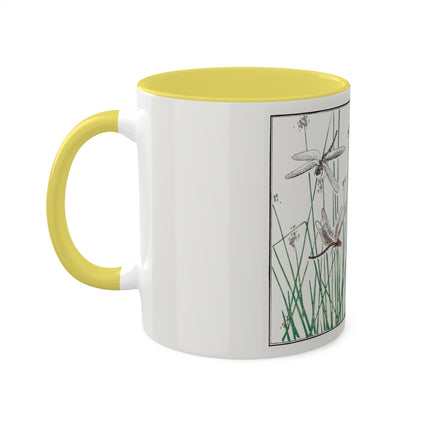 Dragonflies by Morimoto Toko Colorful Mugs, 11oz