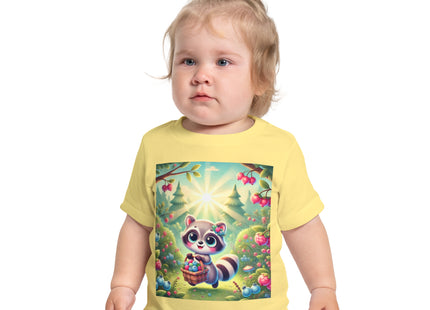 Raccoon’s Berry Basket Baby Short Sleeve T-Shirt