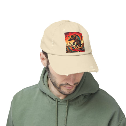 The Cunning Scavenger Unisex Distressed Cap