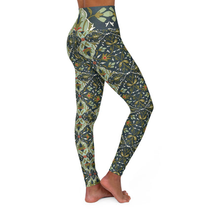 Ornamental Tiles (Pl. 4) from the Afghan Boundary Commission High Waisted Yoga Leggings (AOP)
