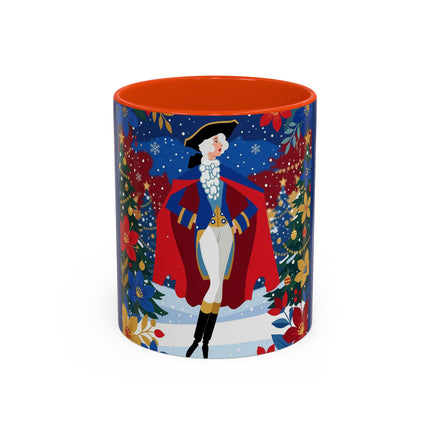 🎭❄️ The Christmas Masquerade Lady Colorful Mug – Art Deco Holiday Fantasy
